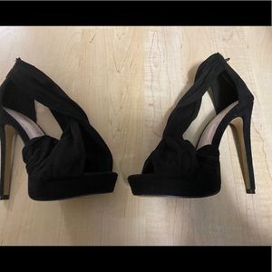 Shoe Republic Pleat Strap Stiletto Heels